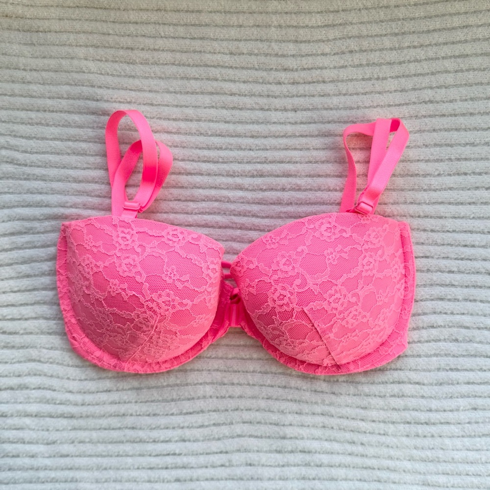 VICTORIA’S SECRET | NWT Strapless Convertible Push Up Multi-Way Bra Pink 34D